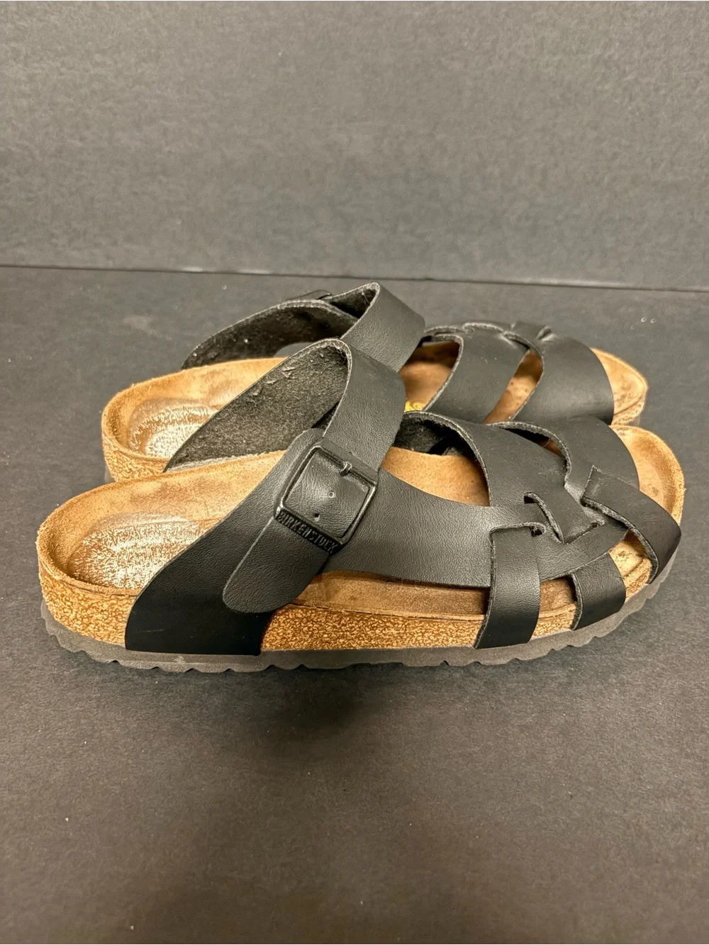 Birkenstock Black Leather Multi-Strap Women’s Sandal